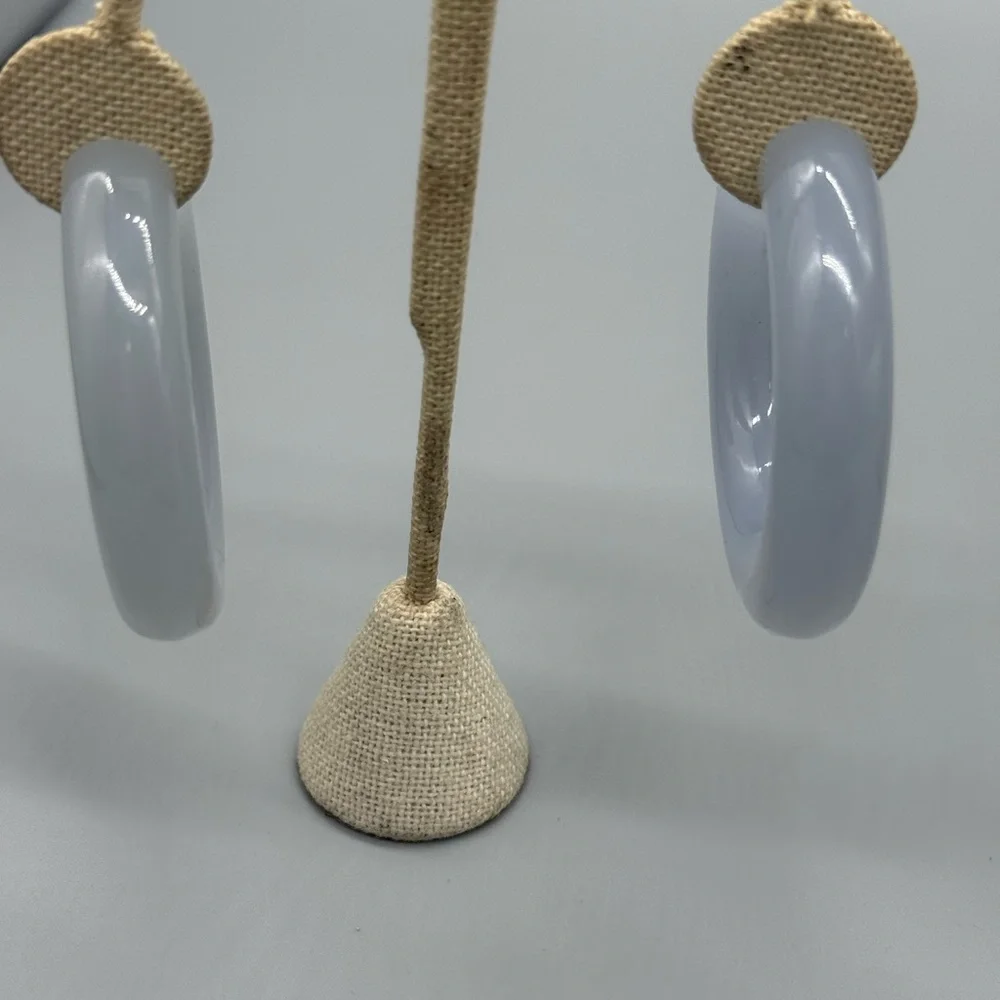 VINTAGE SET OF HOOP EARRINGS AND BRACELET - Picture 7 of 11